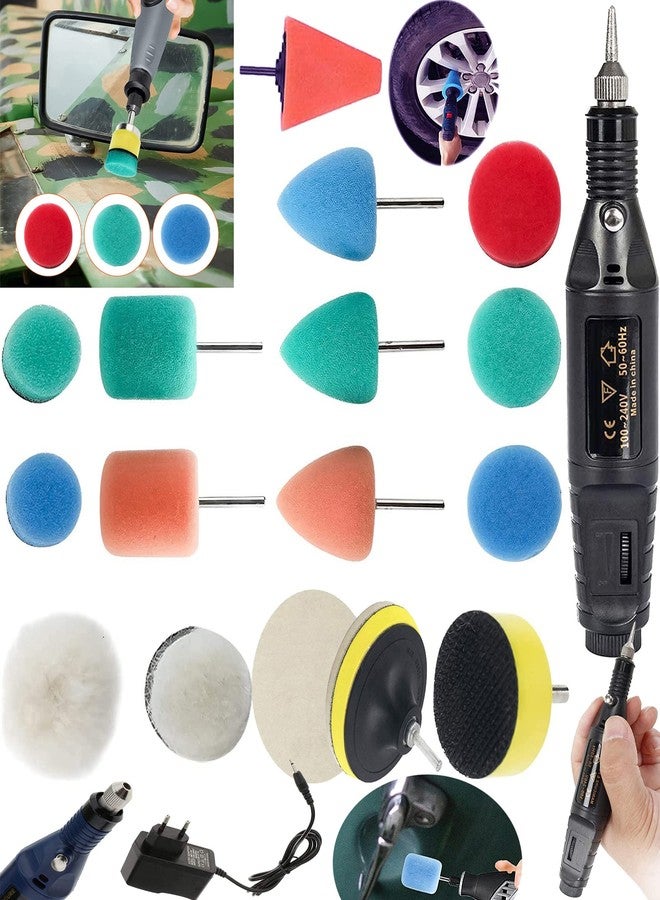 دي آي واي كرافتس مجموعة أدوات يدوية الصنع: 15 قطعة من اللباد، 4 قطع من الفرو، 7 بوصات، مخروط صغير، 1-3 بوصات، 1-7 بوصات، إسفنجة تلميع وتشميع، وسادات من اللباد متوسطة الكثافة للمناطق الضيقة، تلميع وتغطية الأسطح (15 قطعة من اللباد، 4 قطع من الفرو، 7 بوصات) - Image 1